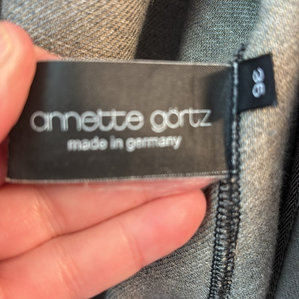 Annette Görtz German Designer Cotton-Viscose Sweater Coat Large - Picture 5 of 16